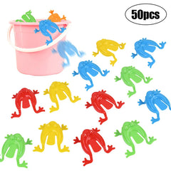 10-50Pcs Jumping Frog Bounce Fidget Toy Antistress Relieve Kids Birthday Party Favors Goodie Pinata