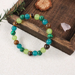 Rich Money Bracelet Women Tiki Bohemian Natural Stone Tiger Eye Stone Bangles Trendy Hol detail view