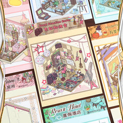 Mr. Paper Modern Art Architecture Sticker Book 29pcs | Miniature Room Design and DIY Jou detail view