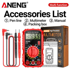 ANENG SZ308 Digital Multimeter AC/DC Current Meter Voltage Resistance Meter Electrician LCD Screen O