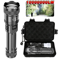 LED Tactical Flashlight P50 Telescopic Zoom Rechargeable