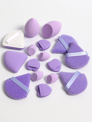Cat Powder Cotton Candy 16-Piece Makeup Sponge Set | Soft Polyurethane Cosmetic Puffs alternate view