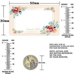 Sunflower Sticker Roll Pack | 50-250 Custom Name Labels for Home Organizing alternate view