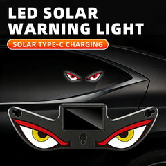 Devil’s Eye Car Warning Light | Solar and USB-C Rechargeable Safety Lamp