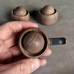 Mini Wooden Essential Oil Diffuser | Car and Home Fragrance Aroma Diffuser close-up view