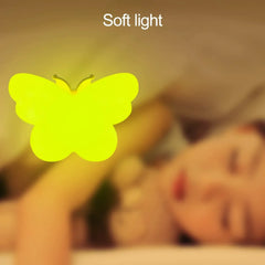 Butterfly LED Night Light | Smart Sensor Plug-in Room Decor close-up view