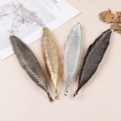 Metal Bodhi Leaf Incense Tray | Zen Incense Burner and Ash Catcher detail view