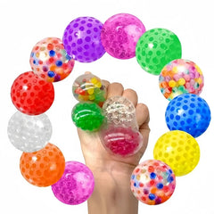 5pcs 3.5cm Soft Rubber Squeeze Ball Grape Ball Stress Relief Sensory Toy for Kids Party Favors Pinat