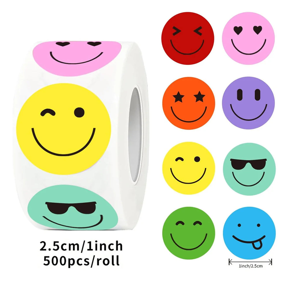 100-500pcs Teachers Reward Stickers for kids School Cute Toy Game Tag Thank You Stickers DIY Gift Se