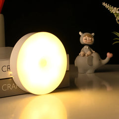 8LED Motion Sensor Night Light | USB Rechargeable Auto-On Lamp for Bedroom detail view