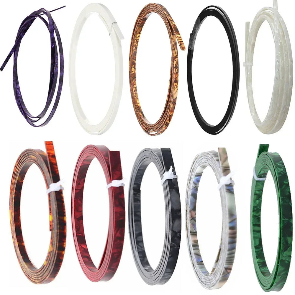 Guitar Binding Purfling Strip Edge Trim Inlay Neck Body Luthier Tool For 1600x6mm Celluloid Acoustic