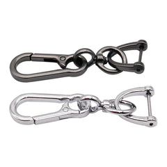 Anti-Lost Car Key Pendant | Creative Simple Stainless Steel Keychain with Strong Carabiner
