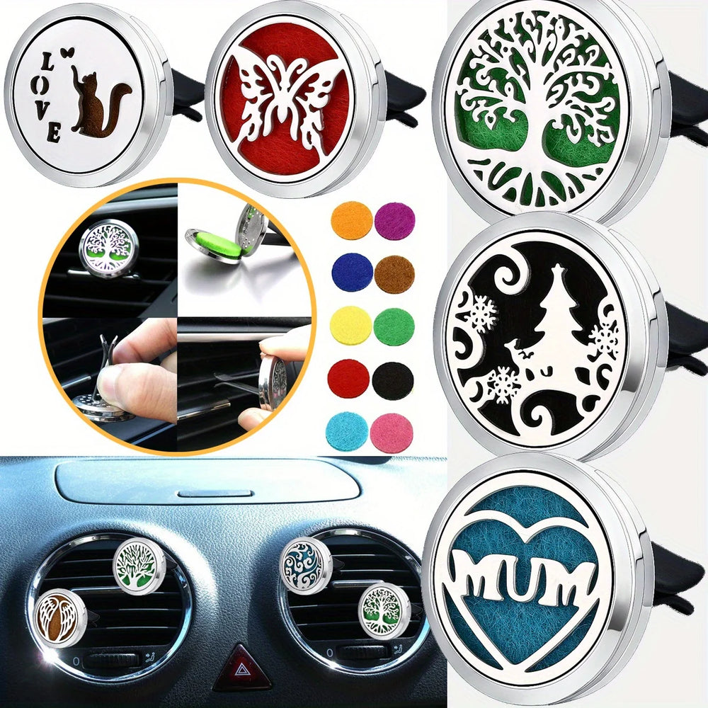 Car Diffusers, 1 PC car air vent diffuser clip (does not include fragrance chemicals) with 10 PCS pa