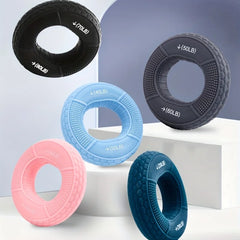 Silicone Hand Grip Ring for Strength Training | Adjustable 20-80LB Carpal Expander