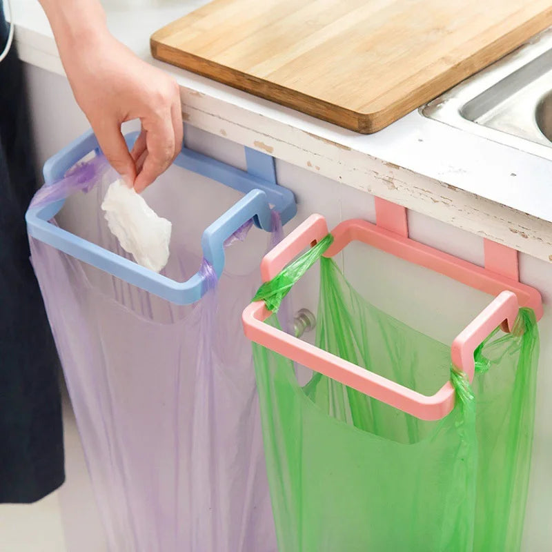 Hanging Trash Bag Rack Garbage Bag Rack Rubbish Bag Storage Rack Holder Portable Cabinet Trash Rack