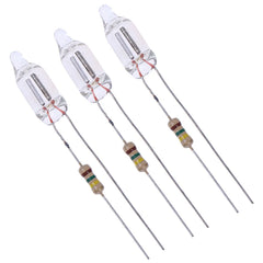 20PCS Neon Indicator Lamps With Resistors for 220V AC Mains | Red Glow Lamp close-up view