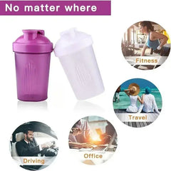 New 400ML Blender Shaker Bottle with Stainless Ball BPA Free Plastic Protein Shakes Le close-up view