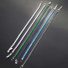 4mm Micro-inlaid Zircon Tennis Bracelet for Women 2025 New Men Bracelet Homme Jewelry Ac detail view