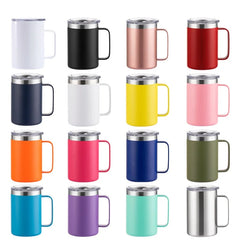 New Double Wall Stainless Steel Coffee Mug 12oz 16oz Tea Cup 350ml 450ml Insulated Th alternate view