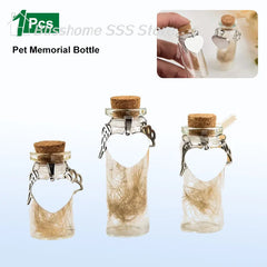 【S】S/M/L Pet Memorial Bottle Pet Hair Dogs Cats Fur Keepsake Bottle Holder with 3 Sil alternate view