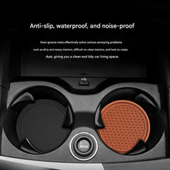 Black Silicone Car Cup Holder Insert Coaster alternate view