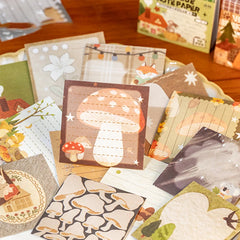Vintage Time Letter Sticker Book | 50pcs Nostalgic Memo Journal Decor alternate view