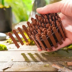 1PC Mini Wooden Fence Miniature Fence For Fairy Garden Micro Landscape Flower Pots Accessories Ornam