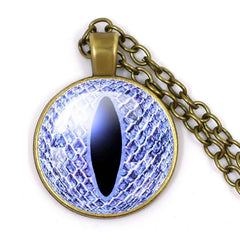 Fashion Evil Eye Pendant Necklace | Trendy Glass Cabochon Jewelry Gift alternate view