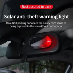Solar Powered Car Warning Flashing Light | Interior LED Decorative Light detail view