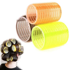 Hair Volume Curlers No Heat Self-Grip Hair Holding Rollers Heatless Curls Modeler Salo close-up view