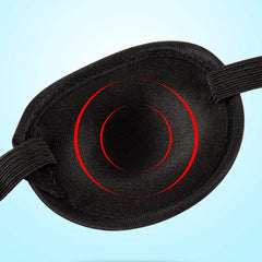 Single Eye Patch for Pirate Cosplay & Sleep Aid | Black Unisex Eyepatch detail view