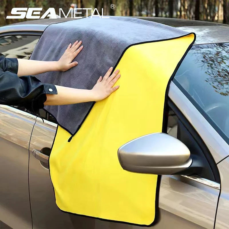 SEAMETAL 160x60CM Car Microfiber Towel Super Absorbent Car Cleaning Detailing Cloth Drying Towels fo