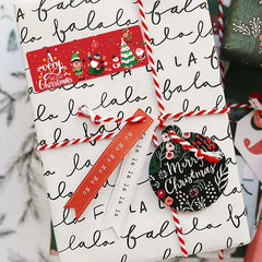 120Pcs Christmas Stickers Roll | Santa Claus Snowman Merry Christmas Gift Sealing Stic close-up view