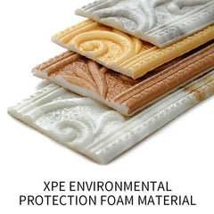 3D Tiles DIY Sticker Waterproof Skirting Sticker | Self-Adhesive Border Trim for Walls close-up view