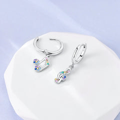 Silver Wine Cup Butterfly Women Earrings Brilliant Wedding Engagement Star Earrings Jewe detail view