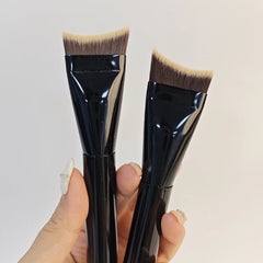 Upgraded Crescent Design Foundation Makeup Brush Ultra-thin Smooth Application Liquid close-up view