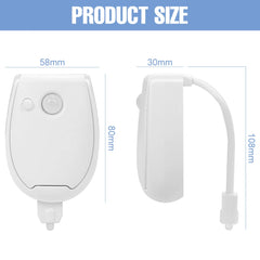 RGB LED Toilet Seat Night Light | Smart PIR Motion Sensor Lamp for Bathroom detail view
