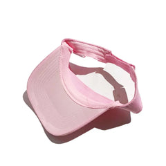 Unisex Outdoor Sports Hat | UV Protection Adjustable Visor Cap for Tennis Golf Running close-up view