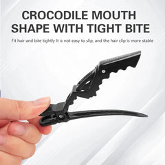 5/6Pcs Alligator Hair Clips Hairdressing Clamps Claws Section Clip Barber Crocodile Ha close-up view