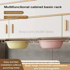 Steel Sink Sponges Drain Drying Rack Self Adhesive Storage Holder Wall Hooks Kitchen Org detail view