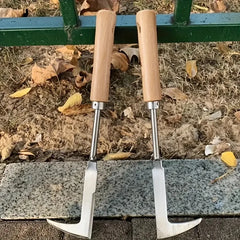 Heavy-Duty Carbon Steel Hand Shovel | Ergonomic Weeding Tool for Cracks and Gardens close-up view
