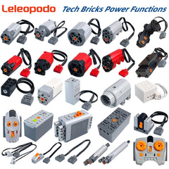MOC Power Functions Enhanced Version M L XL Servo Red Motor Technical Part Building Block Toy Access