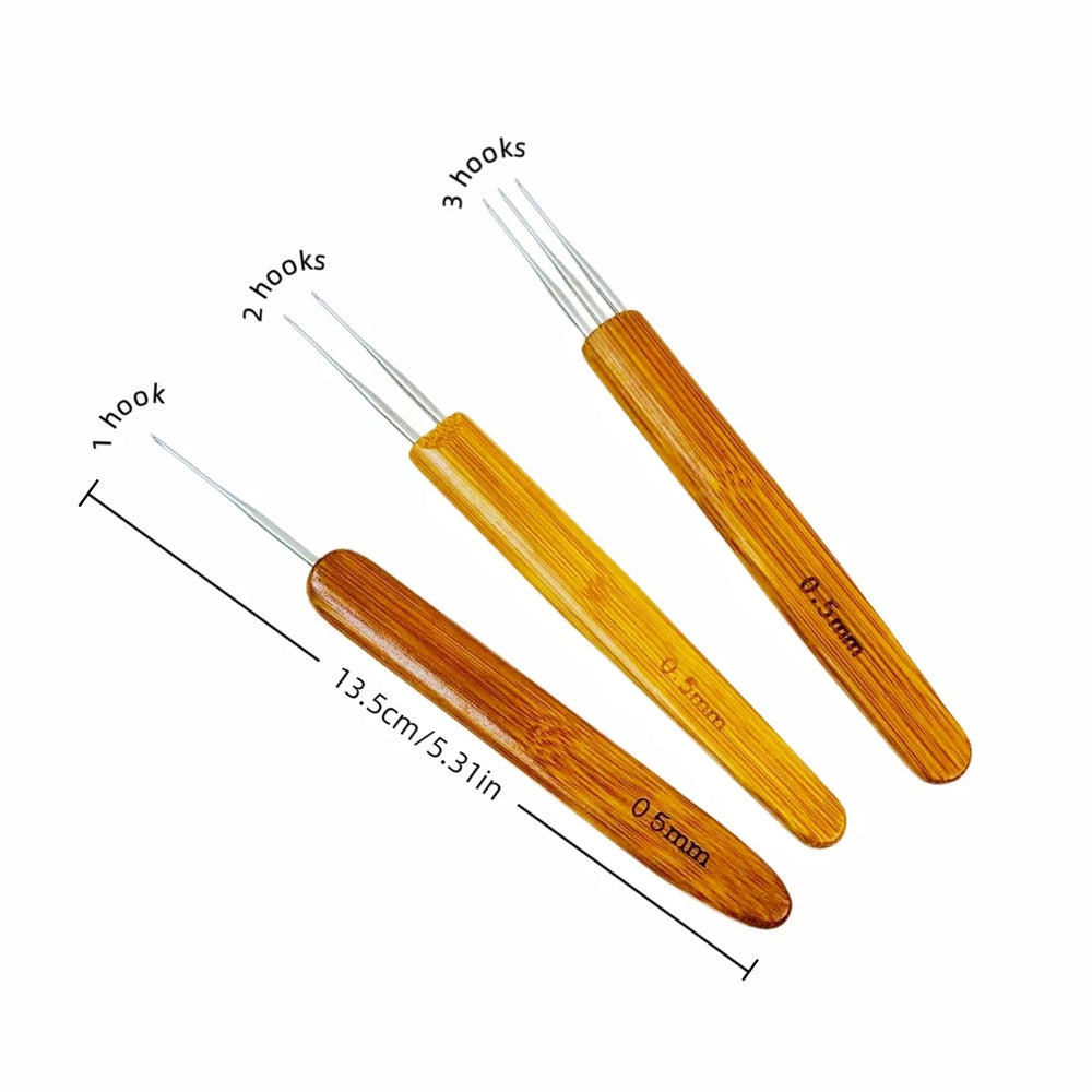 0.5Mm 0.75Mm Dreadlock Needle Crochet Hook For Dread Hair Dreadlocks Accessories Hook Needle For Cro