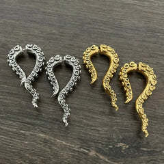 Octopus tentacle front back earring, Octopus earring Gothic earring Octopus tentacle earring ear front back earrings octopus