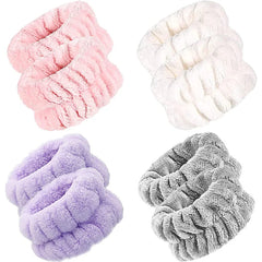 Wrist Washband Microfiber Wrist Wash Towel Band Wristband Scrunchies for Wash Face Absorbent Wrist S