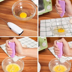Mini Electric Egg Beater | Handheld Milk Frother and Coffee Whisk alternate view