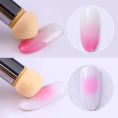 Double-ended Gradient Shading Pen Dotting Brush Head Sponge Rhinestone Handle Nail Ar alternate view