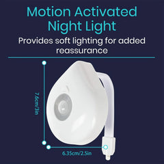 Toilet Motion Sensor Light | 8 Color Changing PIR LED Night Light for Bathroom alternate view