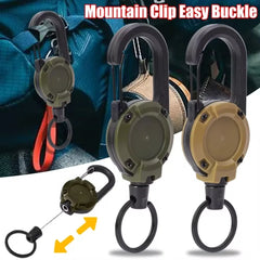 Spring Buckle Pull Reel Anti-theft Outdoor Sporty Key Ring Tool