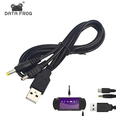 DATA FROG PSP 1000 2000 3000 2 in 1 USB DC Data Charger Cable